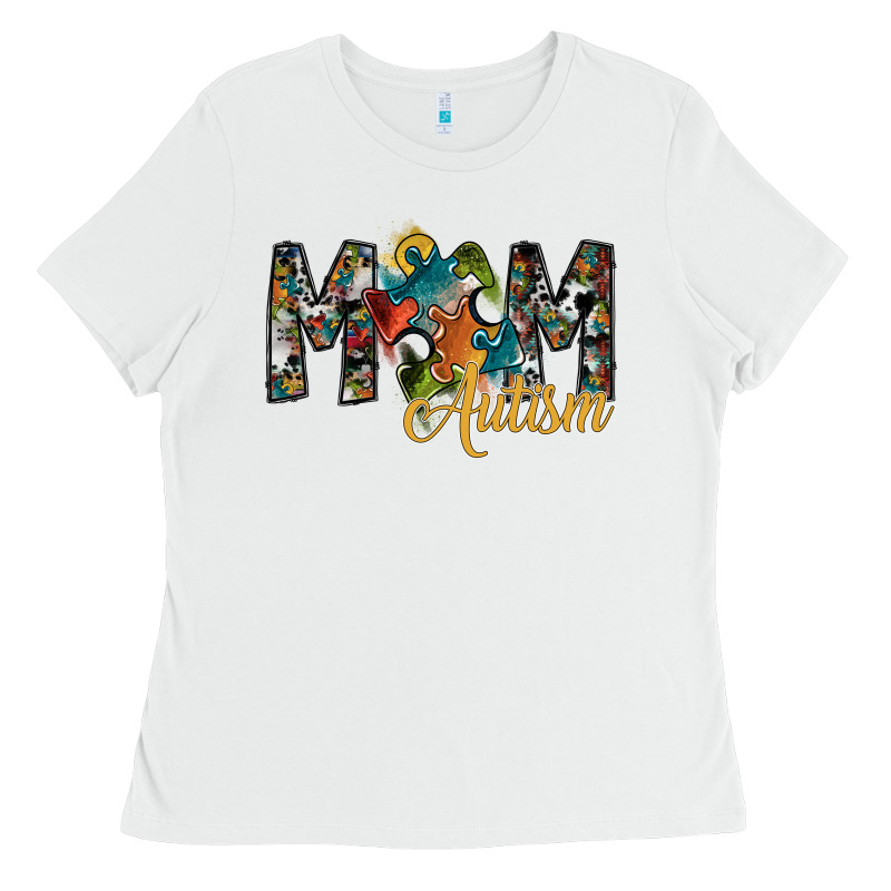 Mom Autism Ladies Tee by SublimationCraftShop | Teevron