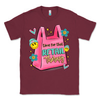 Burgundy time for that retail therapy Classic Tee - MaliasSmallBusiness