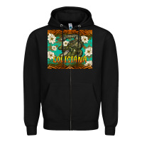 Black louisiana alligator tumbler Zipper Hoodie - BarkalooDesign
