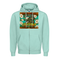 Seafoam louisiana alligator tumbler Zipper Hoodie - BarkalooDesign
