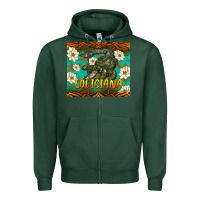 Sports Green louisiana alligator tumbler Zipper Hoodie - BarkalooDesign