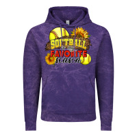 Cloud Purple Softball Is My Favorite Season Vintage Hoodie - LillyAllenDesigns