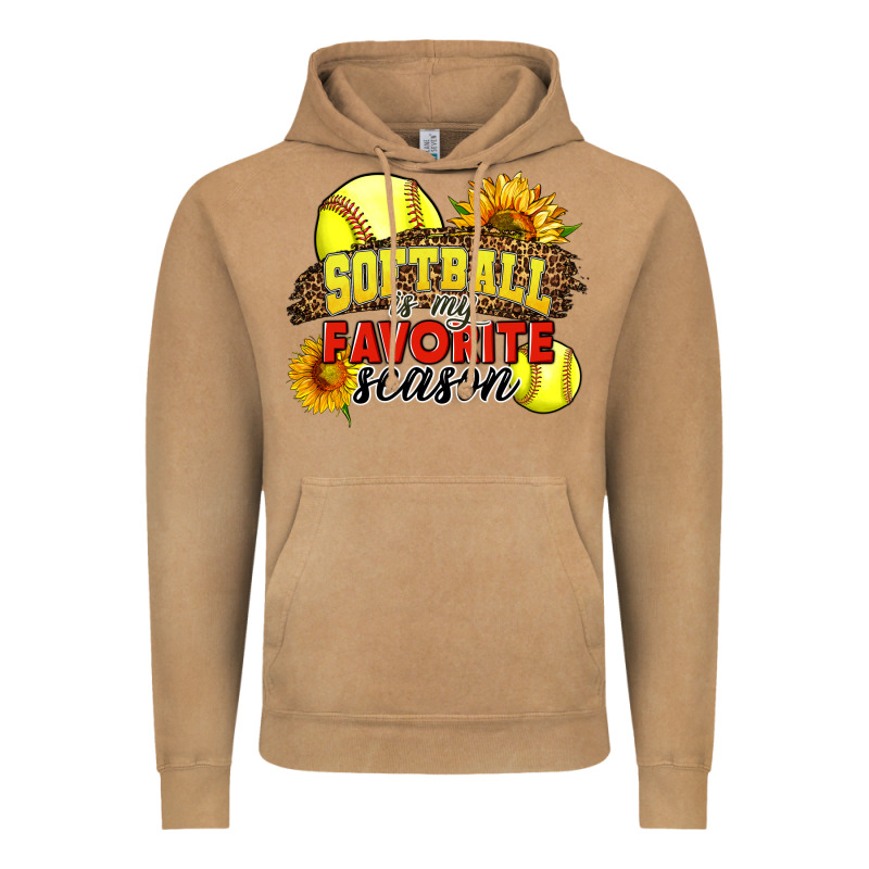 Softball Is My Favorite Season Vintage Hoodie by LillyAllenDesigns | Teevron
