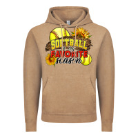 Vintage Coffee Softball Is My Favorite Season Vintage Hoodie - LillyAllenDesigns