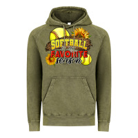 Vintage Olive Softball Is My Favorite Season Vintage Hoodie - LillyAllenDesigns
