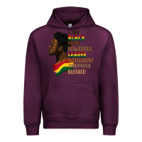 Mauve Wine I am black man Urban Hoodie - FaDigitalArtStudio