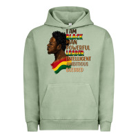Pigment Oil Green I am black man Urban Hoodie - FaDigitalArtStudio