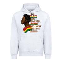 White I am black man Urban Hoodie - FaDigitalArtStudio
