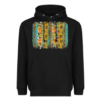 Black Fall sunflower brushstrokes Heavyweight Hoodie - NancyCooperArtShop