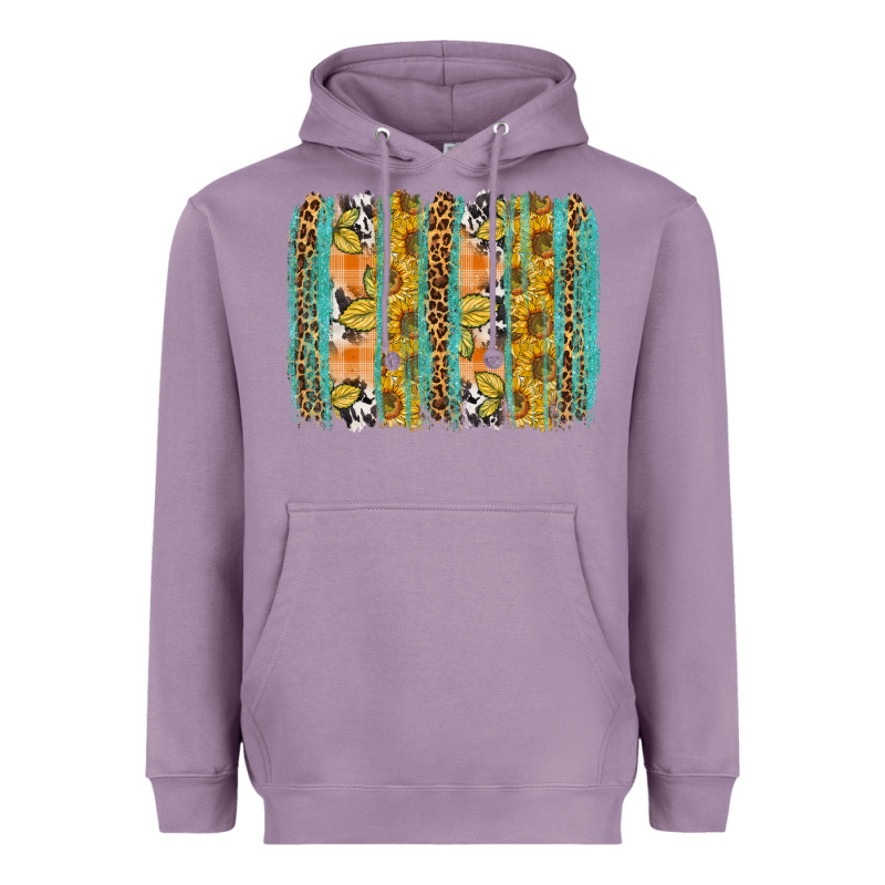 Fall Sunflower Brushstrokes Heavyweight Hoodie by NancyCooperArtShop | Teevron