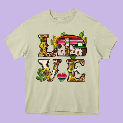 Love Caravan Heavy Core Tee Designed By Barkaloodesign