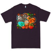 Plum western leopard  fall   hearts Premium Tee - AdoDesignShop