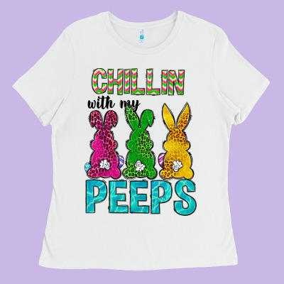Chillin With My Peeps Ester Day Ladies Tee Designed By Neo Western