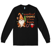 Black gingerbread wishes cocoa kisses Long Sleeve Tee - MaliasSmallBusiness