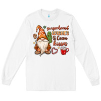 White gingerbread wishes cocoa kisses Long Sleeve Tee - MaliasSmallBusiness