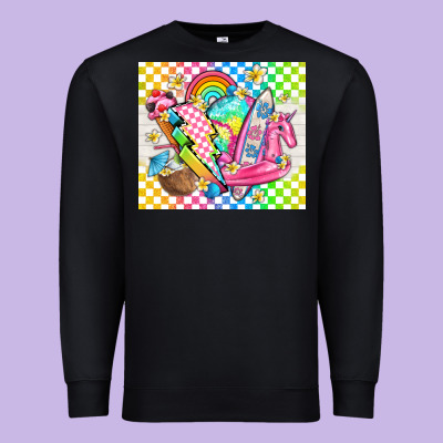 Retro Summer Premium Sweatshirt Designed By Tumblerdesignbyshophia