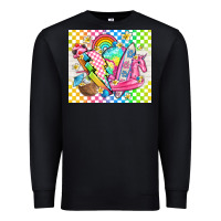 Black retro summer Premium Sweatshirt - TumblerDesignByShophia