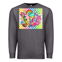 Charcoal Heather retro summer Premium Sweatshirt - TumblerDesignByShophia
