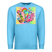 Ocean Blue retro summer Premium Sweatshirt - TumblerDesignByShophia