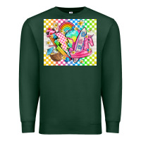 Sports Green retro summer Premium Sweatshirt - TumblerDesignByShophia