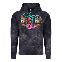 Cloud Black happy easter western floral serape leopard Vintage Hoodie - Jasminsmagicworld