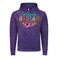 Cloud Purple happy easter western floral serape leopard Vintage Hoodie - Jasminsmagicworld