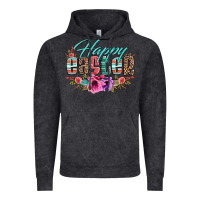 Vintage Black happy easter western floral serape leopard Vintage Hoodie - Jasminsmagicworld