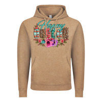 Vintage Coffee happy easter western floral serape leopard Vintage Hoodie - Jasminsmagicworld