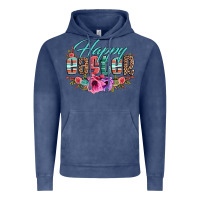 Vintage Denim happy easter western floral serape leopard Vintage Hoodie - Jasminsmagicworld