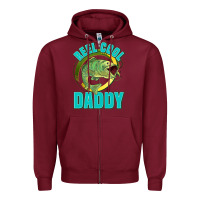 Burgundy reel cool daddy Zipper Hoodie - Jasminsmagicworld
