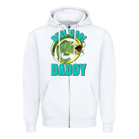 White reel cool daddy Zipper Hoodie - Jasminsmagicworld