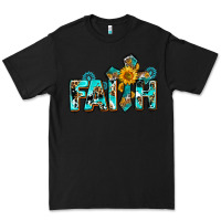 Black faith with cross ado Premium Tee - AdoDesignShop