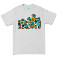 Dove Grey faith with cross ado Premium Tee - AdoDesignShop