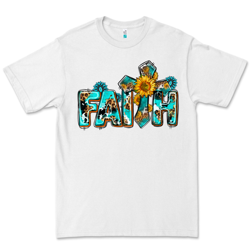 Faith With Cross Ado Premium Tee by AdoDesignShop | Teevron