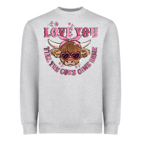 Heather Grey love you till the cows come home Heavyweight Sweatshirt - MaliasSmallBusiness