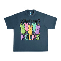 Midnight Navy what's up peeps Urban Heavy Tee - MaliasSmallBusiness