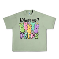 Oil Green what's up peeps Urban Heavy Tee - MaliasSmallBusiness