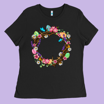 Crown Of Thorns Easter Day Ladies Tee Designed By Neo Western