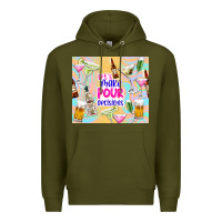 Army Green let's make pour decisions Premium Hoodie - TumblerDesignByShophia