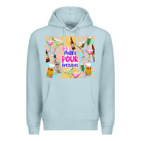 Blue Mist let's make pour decisions Premium Hoodie - TumblerDesignByShophia