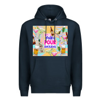 Navy let's make pour decisions Premium Hoodie - TumblerDesignByShophia