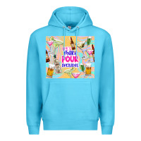 Ocean Blue let's make pour decisions Premium Hoodie - TumblerDesignByShophia