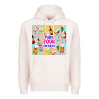 Pale Pink let's make pour decisions Premium Hoodie - TumblerDesignByShophia