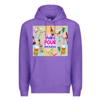 Purple let's make pour decisions Premium Hoodie - TumblerDesignByShophia