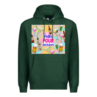 Sports Green let's make pour decisions Premium Hoodie - TumblerDesignByShophia