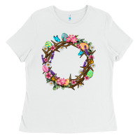 White Crown of thorns Easter Day Ladies Tee - Neo Western