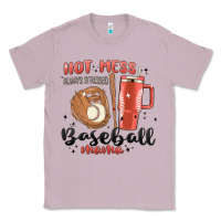 Lilac hot mess always stressed baseball mama stanley cup Classic Tee - MaliasSmallBusiness