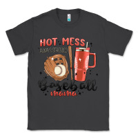 Smoke hot mess always stressed baseball mama stanley cup Classic Tee - MaliasSmallBusiness