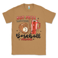 Toasted Coconut hot mess always stressed baseball mama stanley cup Classic Tee - MaliasSmallBusiness