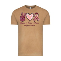 Vintage Camel Peace Love Cure Uterine Cancer Vintage Tee - Jasminsmagicworld